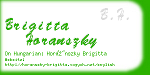 brigitta horanszky business card